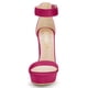 thumbnail image 2 of Sandalias De Plataforma Con Correa De Tobillo De Tacón Alto De Mujer Rosa caliente 37, 2 of 6