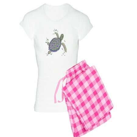 

CafePress - Swimming Sea Turtle Pajamas - Women s Light Pajamas