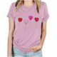 thumbnail image 3 of Blusas de Manga Corta para las Mujeres Divertido Impreso Cuello Redondo Tee, Vintage Humor Gráfico Blusas de Primavera para las Mujeres, 3 of 4