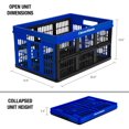 thumbnail image 4 of CleverMade 45L Grated Wall CleverCrate - Royal Blue, 4 of 7