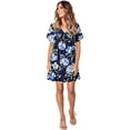 thumbnail image 3 of Vestido HUOGUO con estampado personalizado hasta la rodilla para mujer, 3 of 4