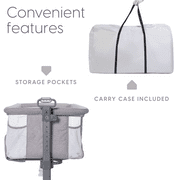 Milliard Baby Bedside Bassinet Sleeper with Breathable Mesh Fabric Great for next to Bed Side Sleeper / Portable Infant Crib