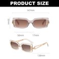thumbnail image 2 of Gafas de sol de moda con montura pequeña, gafas de sol de moda con personalidad para tiro callejero, hechas de PC, 2 of 5