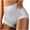 Gray, variant on Diufon Women's High Waist Panties Full Coverage Lace Underwear Soft Breathable Stretch Solid Color Briefs