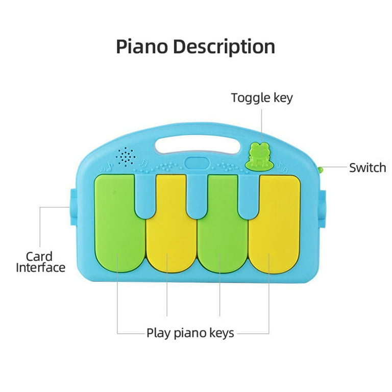 3-in-1 Baby Play Mat & Activity Gym for Infant,Kick and Play Piano Play Gym ,Musical Activity Fitness Gym, Newborn+ ,Pink