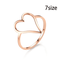 DESIGNICE Rings for Women Electroplating Gold Rings for Women Simple Womens Rings Rize 7