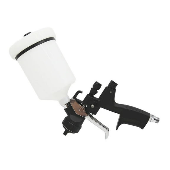 Spray Gun with 600ml Plastic Cup Gravity Feed Air Spray Gun Paint Sprayer for Car Automotive