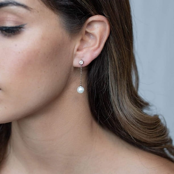 Shell clearance pearl earrings