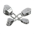 thumbnail image 1 of 1pcs Stainless Steel Pulley M15/M25 Single Wheel Swivel Lifting Rope Pulley Set Bearing Lifting Wheel Tools ,Work Smooth and Silent, 1 of 6