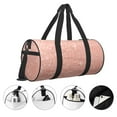 thumbnail image 5 of Fotbe Rose Gold Glitter Pattern Foldable Sports Gym Bag with Wet Dry Pocket, Ultralight Travel Bag, Large Capacity Duffel Bag, Splash Proof Carry on Bag, Overnight Bag, Weekender Bag, 5 of 8