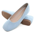 thumbnail image 4 of Zapatos SAILING LU, vestido plano azul cielo para mujer, de gamuza, talla 7.5, 4 of 7