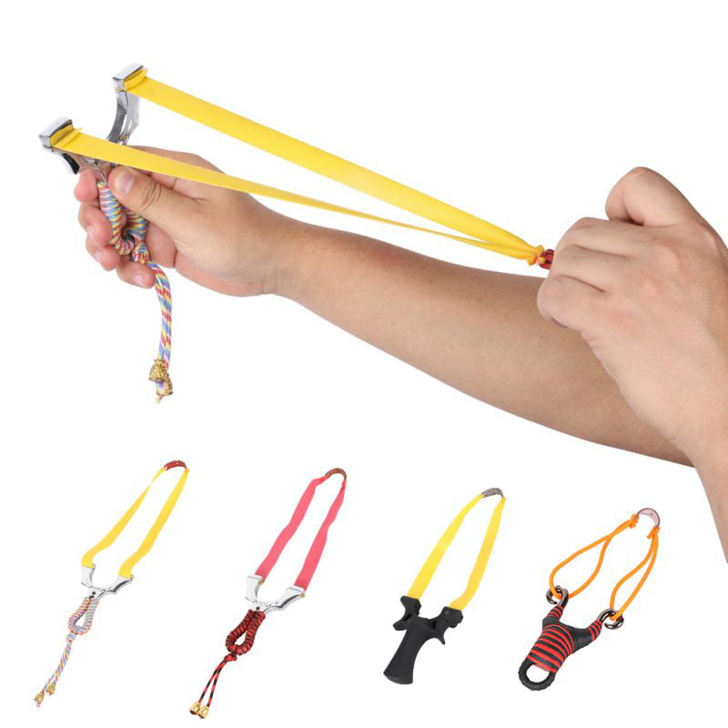 6.10" Slingshot With Rubber Band For Outdoor Game Hunting Sports Entertainment 