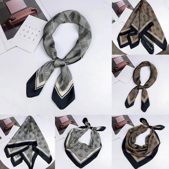 Women's Satin Silk Feel Formal Neck Scarf Hair Wrap Elegant Mother's Day Gift Style