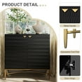 thumbnail image 6 of Clihome 2 Door Accent Cabinet, Black Storage Cabinet Buffet Sideboard, 6 of 6