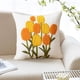 thumbnail image 4 of Funda de almohada con tulipanes, estilo campestre, para el hogar, sofá, mesilla de noche, oficina, cojín lumbar. Tamaño: 45 x 45 cm (17,72 x 17,72 pulgadas)., 4 of 6
