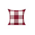 thumbnail image 2 of Fundas de almohada decorativas VAKADO, 40 x 40 cm, tela escocesa roja y blanca, 2 unidades, 2 of 2