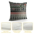 thumbnail image 4 of JEUXUS  Square 16x16 Inches Decorative Pillowcase Music Mixer Sound Funny Dream of A Tuner Polyester Decor Throw Pillow Cover with Hidden Zipper for Bedroom Sofa, 4 of 5