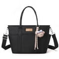 thumbnail image 1 of Nestbag Black Tote Bag, Large Water-Resistant Diaper Bag & Handbag for Travel Work Daily Use, 1 of 1