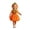 Q93 Orange, variant on Angala Performance Dress For Girls Sleeveless Crew Neck Smiling Pumpkin Print Girls Halloween Dresses