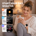 thumbnail image 4 of ACHOICE 1.8" Smart Watch for Men Women, Fitness Tracker with Bluetooth Call, Smartwatch with Alexa Built-in, 105+ Workout Tracker, IP68 Waterproof, Fits for Iphone Android, for Gift White, 4 of 9