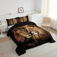 thumbnail image 3 of Feelyou 3D Wildlife Lion Bedding Comforter Set, Couple Anniversary Twin Comforter Sets, Teens Kids Boys Girl Reversible Bedding Set, Luxury Bedroom Decor, 2-Piece, 3 of 8