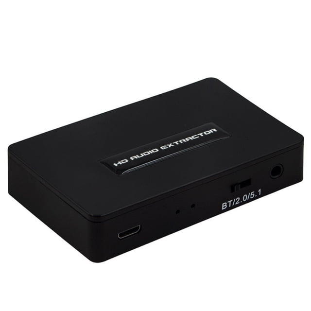 Extractor de Audio HD y Divisor: Adaptador HD de 4K a 3.5mm con BT V5.0& SPDIF