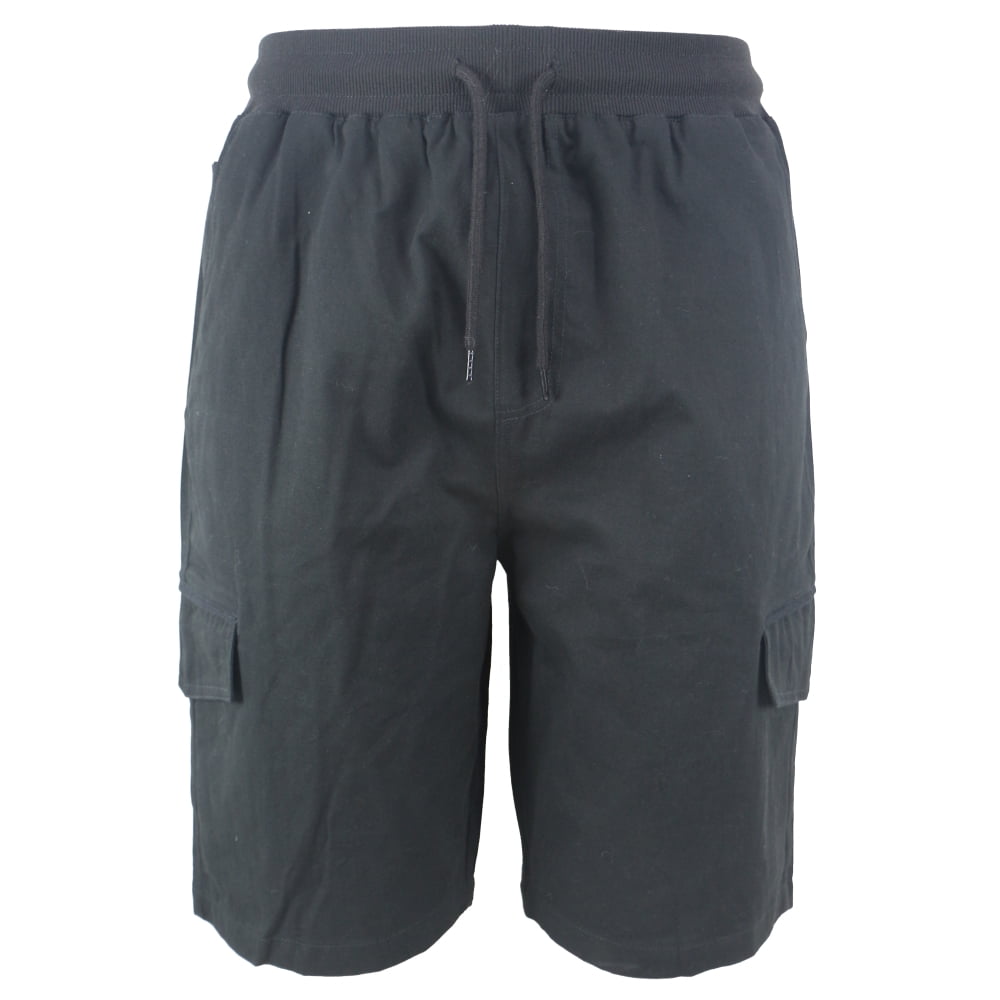 mens cotton elastic waist shorts