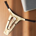 thumbnail image 2 of LNWUY Men's Open Hole Underwear G-String Thongs Panties for Men Ring Underpants Male T-back Ice Silk Lingerie Beige S, 2 of 5