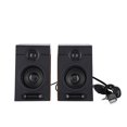 thumbnail image 1 of HLONK 2pcs Mini Subwoofer Speakers Computer Bass Speakers Multimedia Speakers with Non-Slip  for Home Studio Desktop Computer, 1 of 10