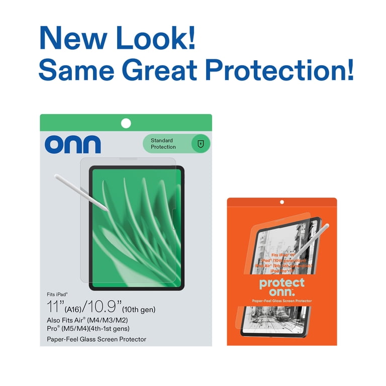 onn Paper-Feel Glass Screen Protector for iPad 11" photo 7