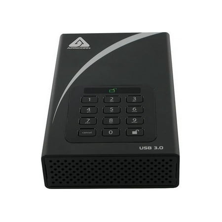 UPC: 0708326913997 | APRICORN Aegis Padlock DT 6TB USB 3.0 3.5  Encrypted Desktop Hard Drive with PIN Access with 256-bit AES Encryption ADT-3PL256-6000 Black