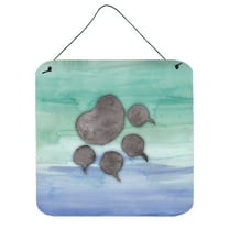 Cat Paw Watercolor Wall or Door Hanging Prints