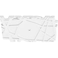 thumbnail image 2 of 26"W x 17 3/8"H x 1"ID x 9 1/4"C x 1"P Novo Architectural Grade PVC Contemporary Ceiling Medallion, 2 of 11
