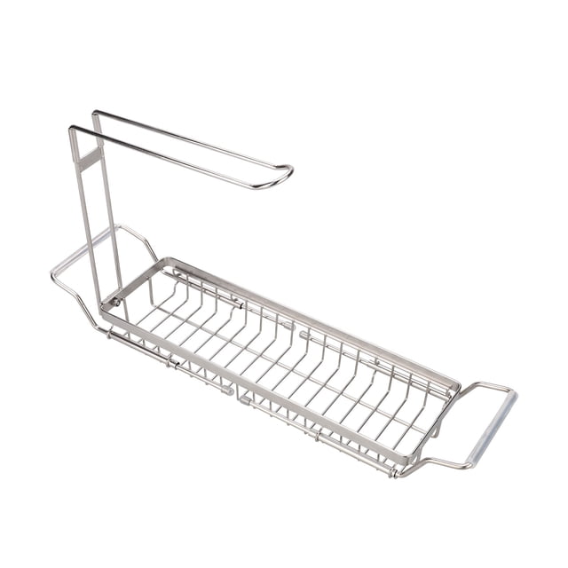 Estante para fregadero de cocina, estante de almacenamiento multiusos retráctil para cocina