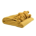 thumbnail image 3 of Creative Co-Op Woven Cotton Pom Pom Throw, 3 of 3