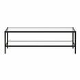 thumbnail image 5 of Evelyn&Zoe Hera 54" Wide Rectangular Coffee Table with Glass Shelf, Blackened Bronze, 5 of 7