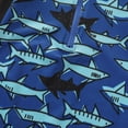 thumbnail image 6 of Fesfesfes Toddler Boys Short Sleeve Cartoon Cute One-Piece Swimsuit With Swimming Cap, 6 of 9