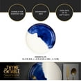 thumbnail image 3 of Thyme & Table Blue Drip Stoneware Round Dinner Plate, 3 of 5