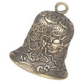 thumbnail image 3 of HAMPPLIES 1Set Antique Chinese Style Brass Mini Bell Pendant For Diy Enthusiasts And Craft Lovers 1.34X1.22X1.22In, 3 of 8