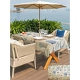 thumbnail image 5 of Outdoor Tablecloth with Umbrella Hole for Patio/Picnic/Party/Camping, Summer Coastal Waterproof Table Cloth Rectangle Table Cover Washable, Marine Beach Seashell Starfish Conch Beige (52"x 70"), 5 of 8