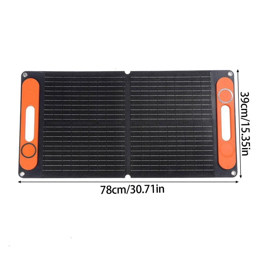 High Efficiency 80W Portable ETFE Solar Panel Double USB Port Folding Solar Panel Battery Charging Device