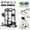 Power Cage - Black / Home Gym Package(Colorful Plates）, variant on Mikolo Power Rack Cage with LAT Pulldown System,1200LBS Capacity Steel Workout Rack, Multi-Functional Squat Rack with 13-Level Adjustable Height and J-Hooks, Dip Bars, T-Bar, Gym Equipment (Upgraded)
