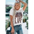 thumbnail image 3 of ABPHQTO Camiseta blanca para mujer Mom Life Boyfriend Fit, 3 of 5