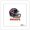 White Framed Version, variant on Gallery Pops NFL Chicago Bears - Drip Helmet Wall Art, Black Framed Version, 12" x 12"
