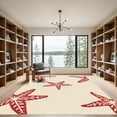 thumbnail image 2 of ODIKA 2'x3' Machine Washable Non-Slip Area Rug, Accent Weathered Finish Design High Traffic Rug, Red, 905974, 2 of 7