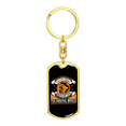 thumbnail image 4 of Journey Not Easy Stainless Steel or 18k Gold Premium Swivel Dog Tag Keychain, 4 of 16
