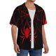 thumbnail image 2 of Balery Red Spider Camisa Casual de Manga Corta con Botones para Hombre, Texturizada, Estilo Cubano, para Playa, Verano-X-Large, 2 of 5