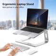 thumbnail image 2 of Laptop Stand, Detachable Computer Stand, Ergonomic Aluminum Laptop Stand for Desk, Laptop Riser Notebook Holder Compatible with MacBook Pro Air, , HP, Dell, More 10-17" Laptops, Sliver, 2 of 7