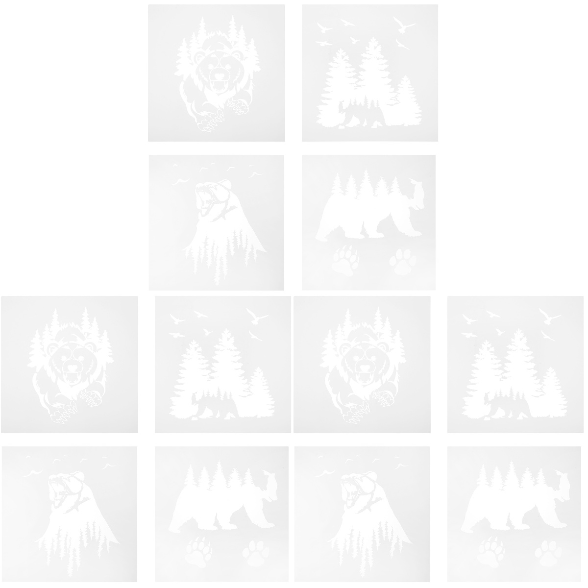 Painting Stencils Template Drawing Stencils Hollow Diy Animal Templates