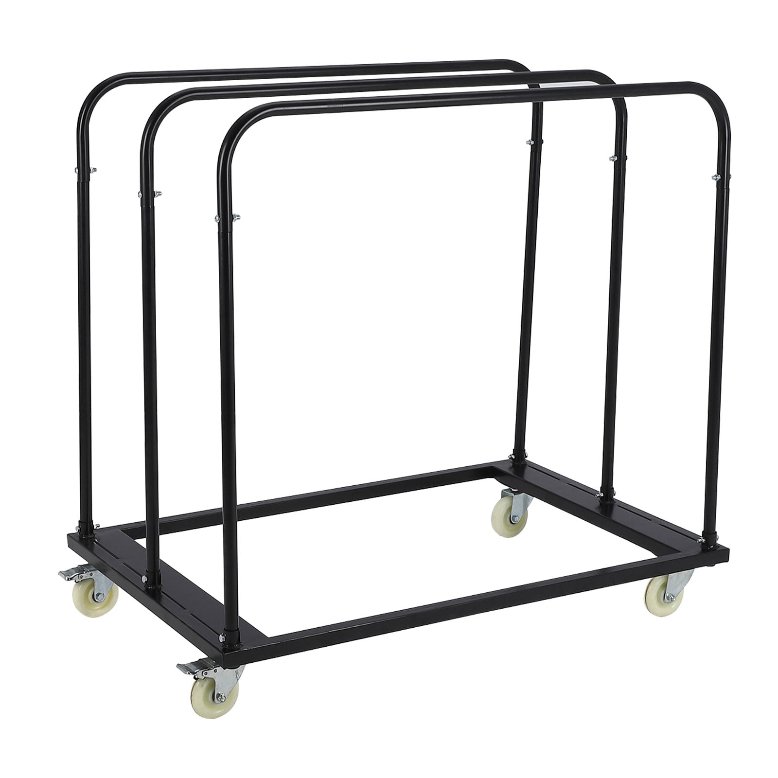 Accreate Steel Drywall Dolly, Heavy-Duty Panel Truck Cart with 5” PU Swivel Wheels for Moving Building Materials Furniture